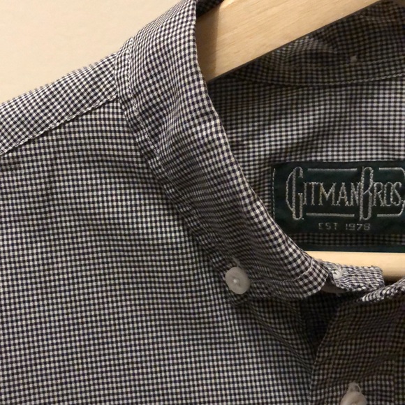Gitman Bros small checkered button down shirt - Picture 2 of 2
